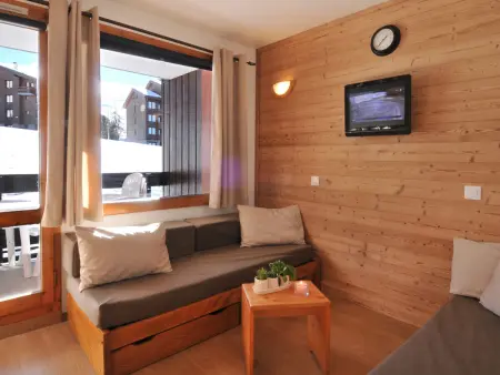 Studio rénové au pied des pistes, balcon, pour 4 personnes - Photo 6