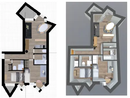 Charmant appartement aux pieds des pistes - 3 pièces pour 6 personnes - Photo 14