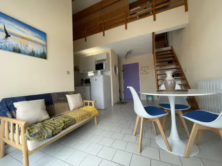 Superbe 2 pièces mezzanine, près plage, parking inclus, animaux admis - Photo 12