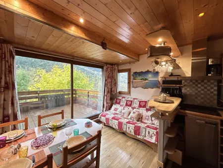 Studio 4 pers, proximité commerces et pistes, parking, terrasse Ouest, piscine l'été - Méribel - Photo 15