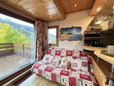 Studio 4 pers, proximité commerces et pistes, parking, terrasse Ouest, piscine l'été - Méribel - Photo 21