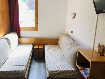 Studio 4 pers aux pistes, sud, kitchenette, balcon, TV, lave-vaisselle - Crève-Cœur, Valmorel - Photo 1