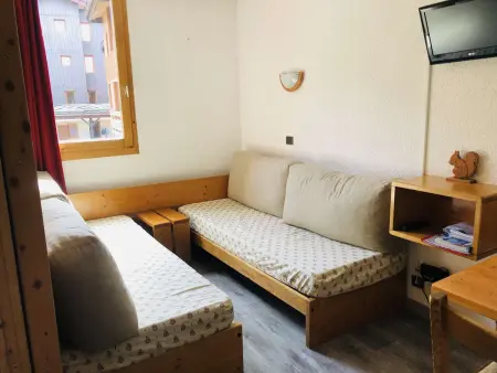 Studio 4 pers aux pistes, sud, kitchenette, balcon, TV, lave-vaisselle - Crève-Cœur, Valmorel - Photo 7