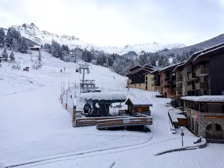 Studio 4 pers aux pistes, sud, kitchenette, balcon, TV, lave-vaisselle - Crève-Cœur, Valmorel - Photo 11
