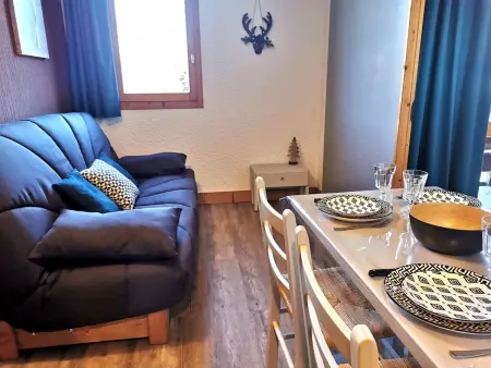 Douillet studio 2 étoiles, proche pistes, balcon et cuisine équipée - Photo 1