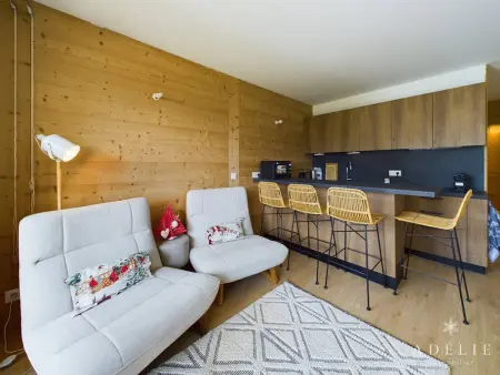 Studio Montagne Refait à Neuf, Terrasse Sud, Proche Remontées et Commerces - Photo 1