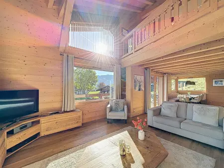 Duplex neuf avec terrasse face au Mont Blanc, 3 chambres et mezzanine, à 3 km du centre de Combloux - Photo 3