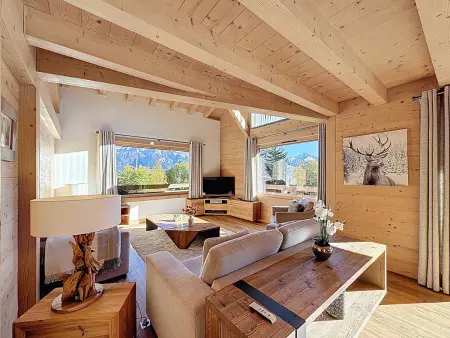 Duplex neuf avec terrasse face au Mont Blanc, 3 chambres et mezzanine, à 3 km du centre de Combloux - Photo 5