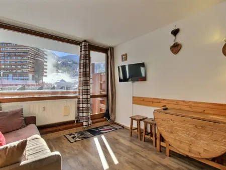 Studio rénové 3 pers, plein sud avec balcon à La Plagne - Photo 3