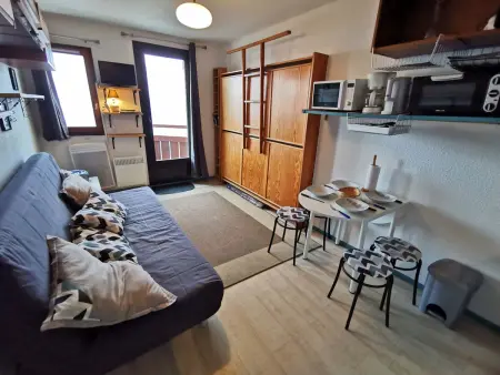 Studio rénové proche centre, balcon et TV, Appartement 3 personnes à Les Adrets Prapoutel - Photo 1