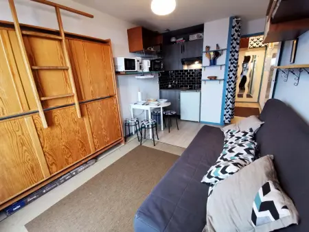 Studio rénové proche centre, balcon et TV, Appartement 3 personnes à Les Adrets Prapoutel - Photo 3