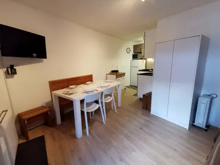 Charmant 2 Pièces Cabine, Proche Pistes, Balcon, Cuisine Équipée, Idéal Famille - Les Adrets - Photo 3