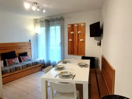 Charmant 2 Pièces Cabine, Proche Pistes, Balcon, Cuisine Équipée, Idéal Famille - Les Adrets - Photo 9