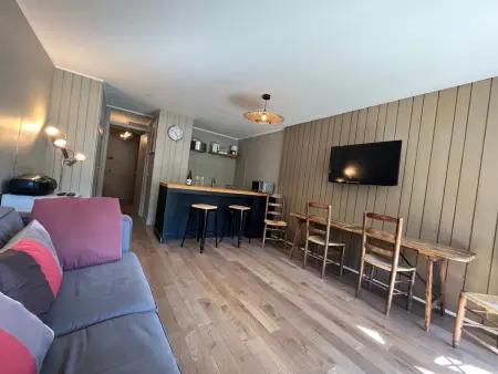 Studio lumineux à Pra-Loup avec parking privé, proche des pistes - Photo 2