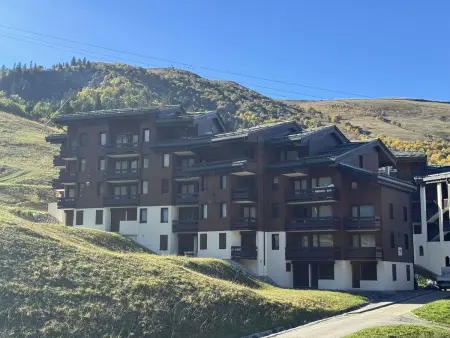 Charmant 2 pièces+mezzanine à Valmorel, bord de piste, plein sud, 3 étoiles, 5 pers, balcon - Photo 8