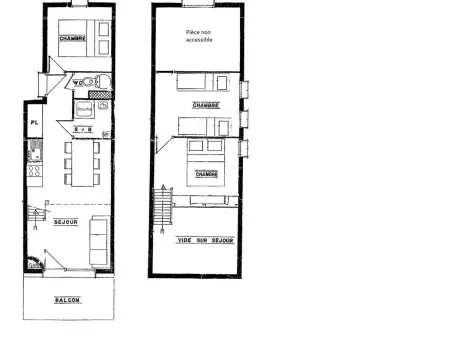 Appartement 6 pers, mezzanine, parking couvert, Appartement 6 personnes à Villard sur Doron - Photo 3