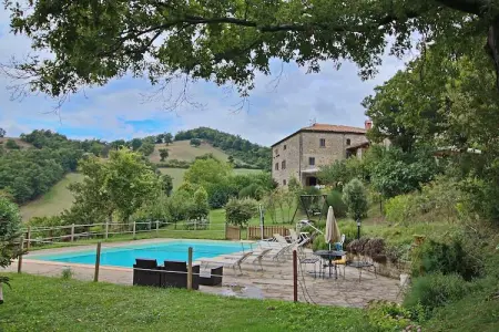 Casal Baruffa- Gorgaccia, Ferme à Apecchio avec piscine et terrasse - Photo 7