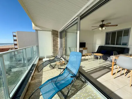 Studio lumineux avec alcôve, balcon face mer, parking privé - Photo 15