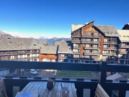 Studio Cabine 4 pers. à Risoul 1850, Accès Direct Pistes, Balcon, Piscine Chauffée l'Été - Photo 12