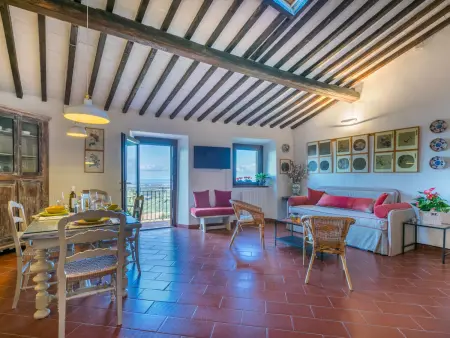 Trilocale Casa nel Castello, Appartement 5 personnes à Casale Marittimo - Photo 1