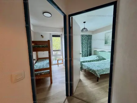 Appartement F2/cabine pieds des pistes avec balcon, parking privé et accès internet - Les Angles - Photo 5