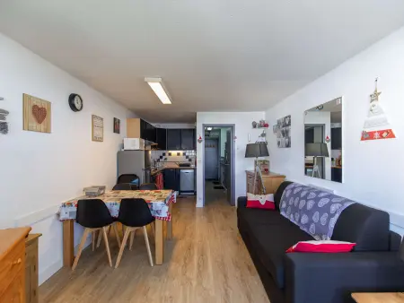Studio cabine 5 pers, balcon, cuisine équipée, casier à ski - Photo 1