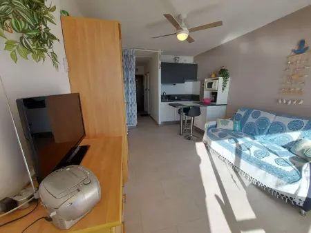 Studio cabine 4 personnes, terrasse, parking, Grau d'Agde - Photo 9