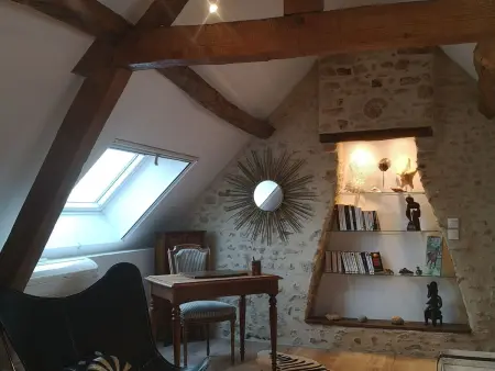 Ancien Fournil Cosy avec Piscine Couverte, Parc Verdoyant et Sauna, à 30 mn du Mans - Photo 16