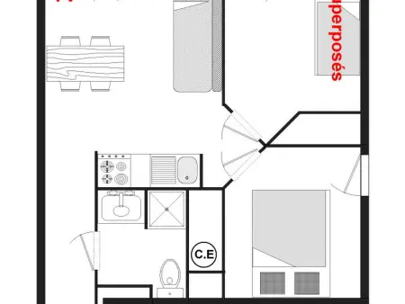 Appartement confortable avec wifi au pied des pistes - Photo 2