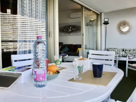Appartement 3 Pièces avec Terrasse, 4 Couchages, Climatisation, Villeneuve-Loubet Plage - Photo 12