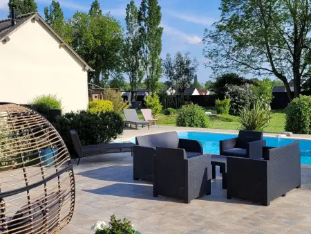 Longère rénovée avec piscine, spa et hammam aux portes de Chartres, pour 12 personnes - Photo 4
