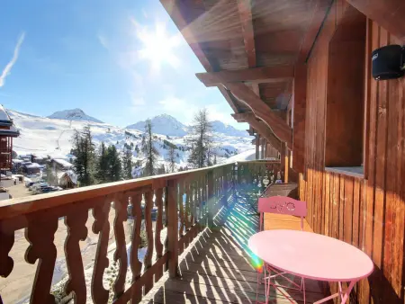 Appartement rénové 3 pièces avec balcon et cheminée, Belle Plagne - Photo 3
