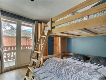 Appartement rénové 3 pièces avec balcon et cheminée, Belle Plagne - Photo 6