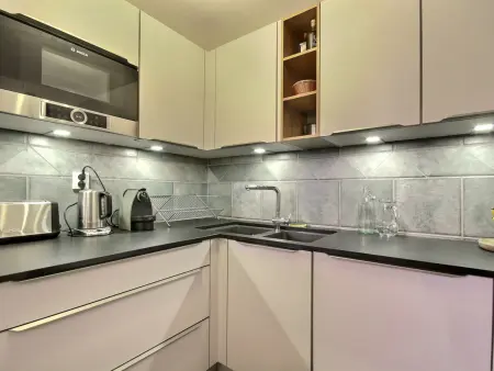Appartement rénové 3 pièces avec balcon et cheminée, Belle Plagne - Photo 10