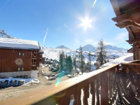 Appartement rénové 3 pièces avec balcon et cheminée, Belle Plagne - Photo 12