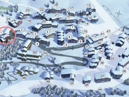 Appartement rénové 3 pièces avec balcon et cheminée, Belle Plagne - Photo 18