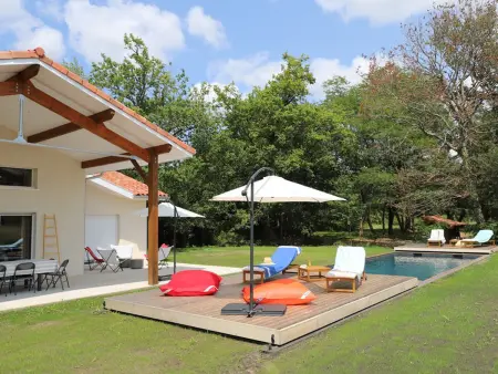 Villa climatisée pour 10 pers. à Soustons avec piscine chauffée - Photo 12