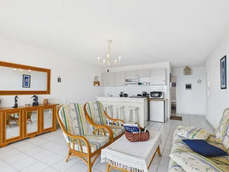 Appartement 3 pièces en bord de mer avec terrasse et parking, 6 personnes - Photo 12