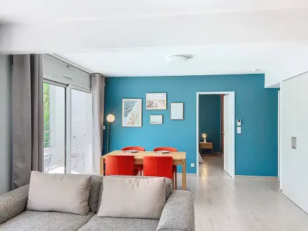 Appartement Standing avec Terrasse, Piscine et Accès Plage, 2 Chambres, Climatisé, Parking, PMR - Photo 5