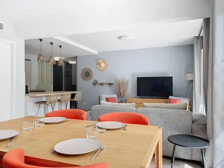 Appartement Standing avec Terrasse, Piscine et Accès Plage, 2 Chambres, Climatisé, Parking, PMR - Photo 14