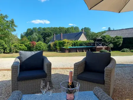 Longère cosy chic près de Bourges avec piscine, clim, WiFi et parking - Photo 21