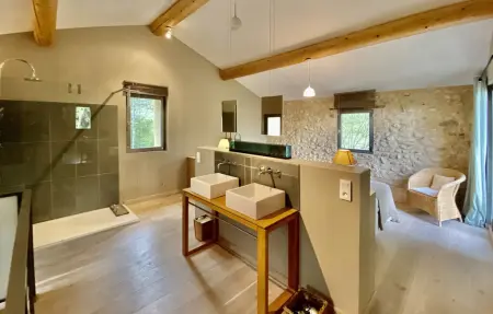 Mas De La Petite Folie, Maison 12 personnes à Entrechaux - Photo 45