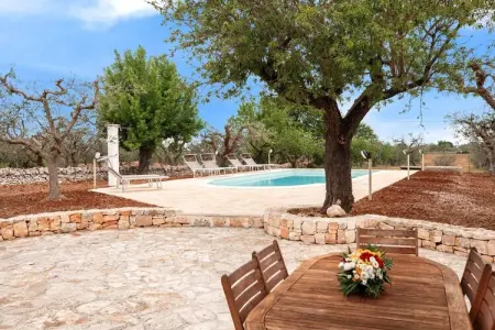 Magnificent Stefano's Trulli in Locorotondo, Maison en pierre de Locorotondo avec piscine souterraine pour 6 personnes - Photo 19