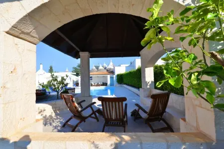 Villa Giovanna Trullo in Ostuni, Maison de Vacances Vallée d'Itria Piscine - Photo 35