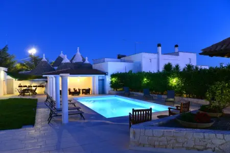 Villa Giovanna Trullo in Ostuni, Maison de Vacances Vallée d'Itria Piscine - Photo 42