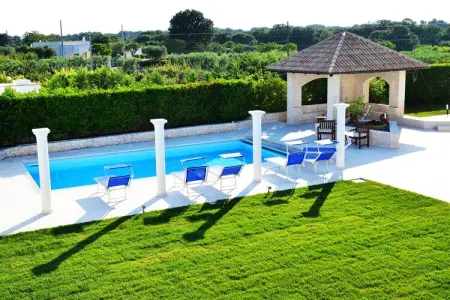 Villa Giovanna Trullo in Ostuni, Maison de Vacances Vallée d'Itria Piscine - Photo 44