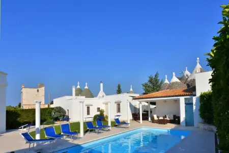 Villa Giovanna Trullo in Ostuni, Maison de Vacances Vallée d'Itria Piscine - Photo 52