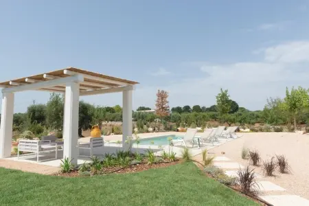 Trulli Petralux in Valle d'Itria, Maison de vacances Vallée d'Itria piscine - Photo 7
