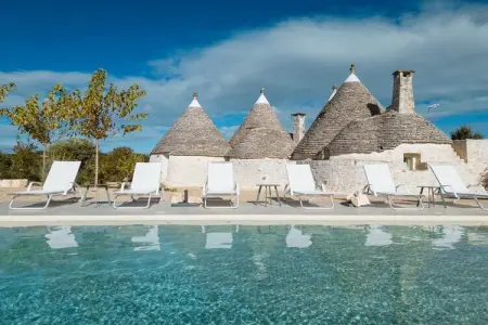 Trulli Petralux in Valle d'Itria, Maison de vacances Vallée d'Itria piscine - Photo 33