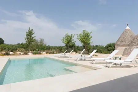 Trulli Petralux in Valle d'Itria, Maison de vacances Vallée d'Itria piscine - Photo 34